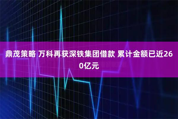 鼎茂策略 万科再获深铁集团借款 累计金额已近260亿元